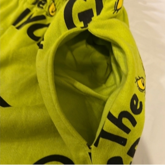 NWT 2 pc The Grinch Dr Seuss joggers hoodie pullover set sweatpants XL Christmas - Picture 9 of 10